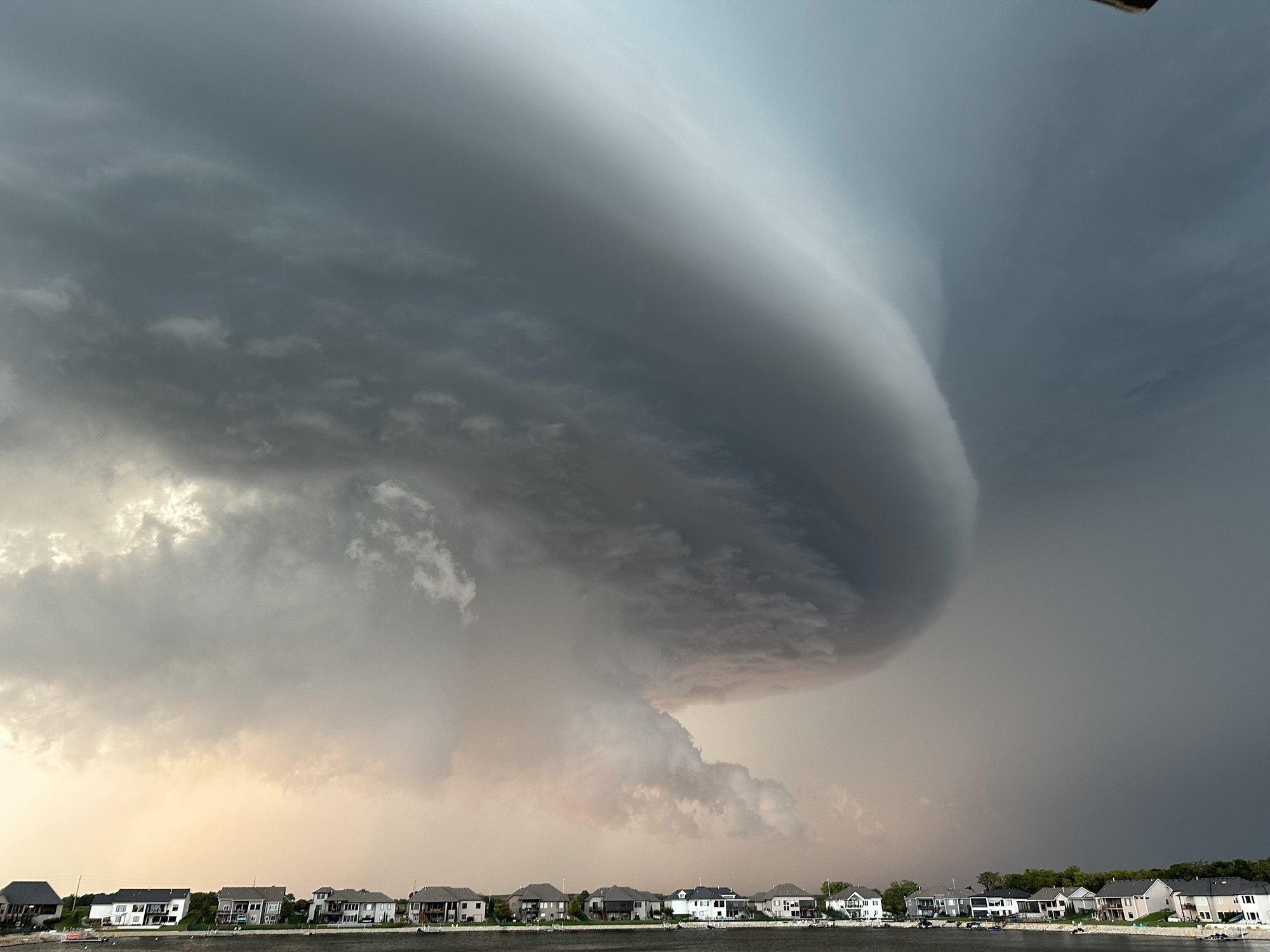Dark storm clouds gathering over Central Texas.